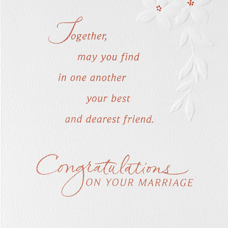 Hallmark Live Laugh Love Wedding Card