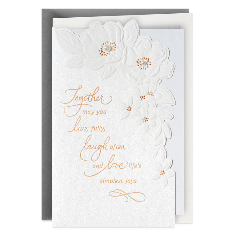 hallmark Live Laugh Love Wedding Card