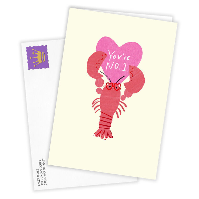Hallmark Lobster Custom Love Card