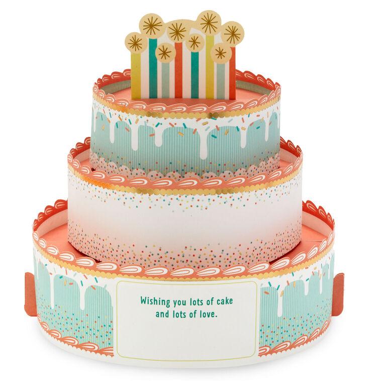 Hallmark Lots Of Love And Cake 3D Pop-Up Card