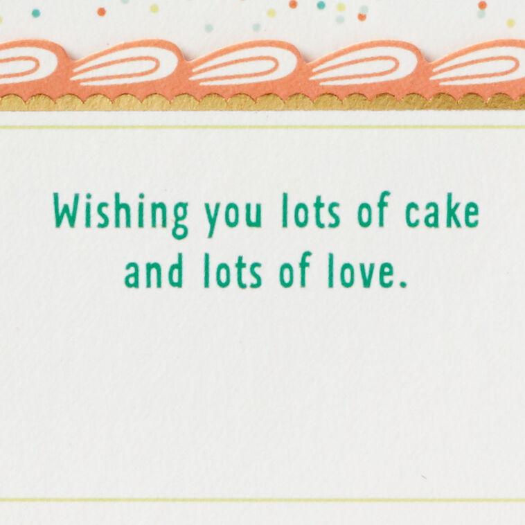 Hallmark Lots Of Love And Cake 3D Pop-Up Card