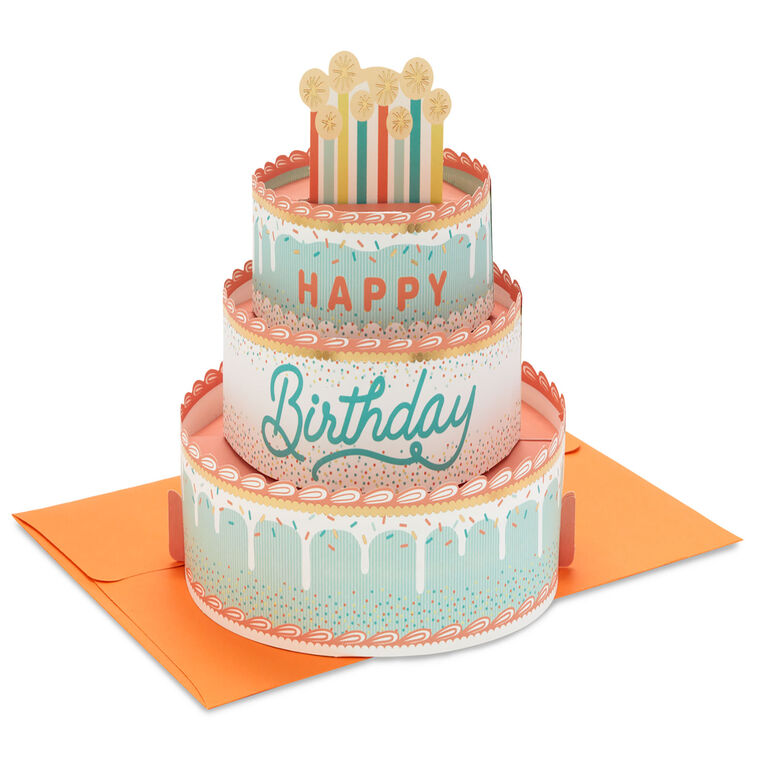 hallmark Lots of Love and Cake 3D Pop-Up Card