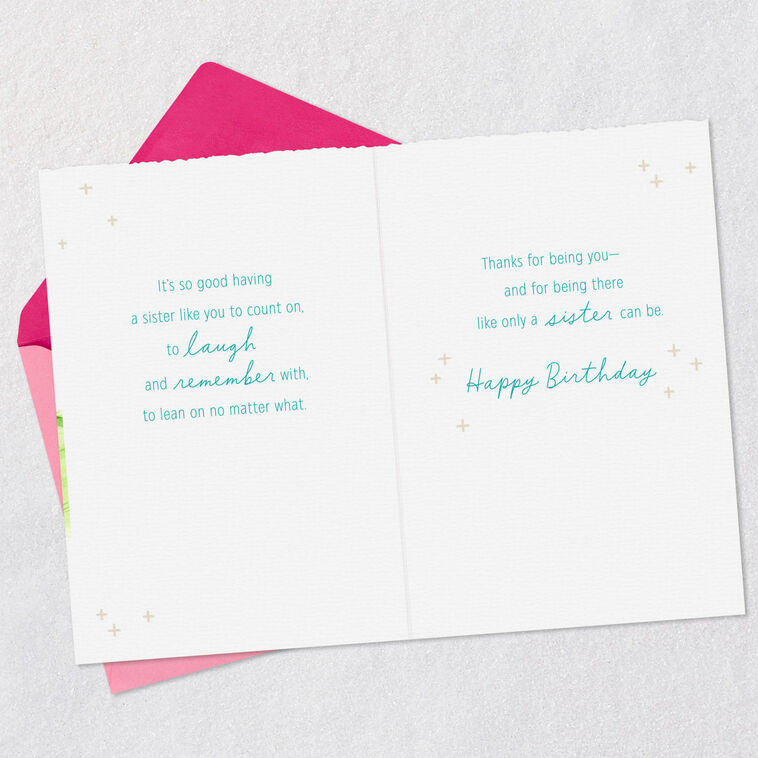Hallmark Love Being Sisters With You Birthday Card
