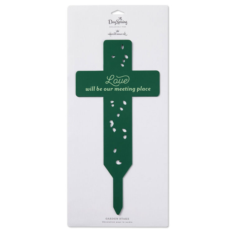 Hallmark Love Cross Garden Stake 10.25"