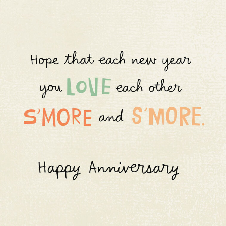 Hallmark Love Each Other S'more Anniversary Card