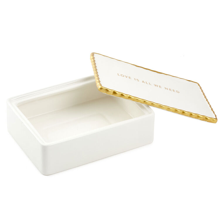 Hallmark Love Is All We Need Ceramic Keepsake Box