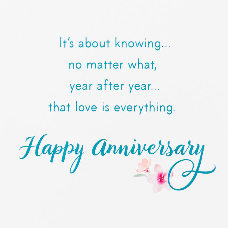 Hallmark Love Is Everything 60th Anniversary Card