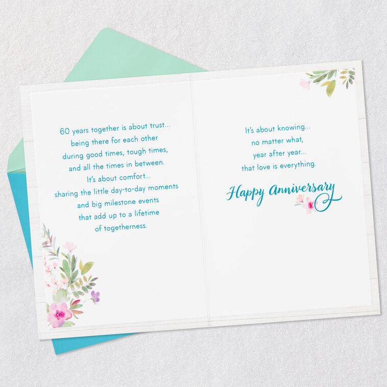 Hallmark Love Is Everything 60th Anniversary Card
