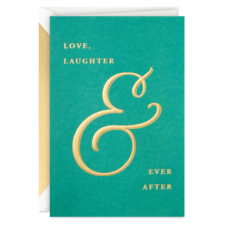 hallmark Love Laughter & Ever After Wedding Card