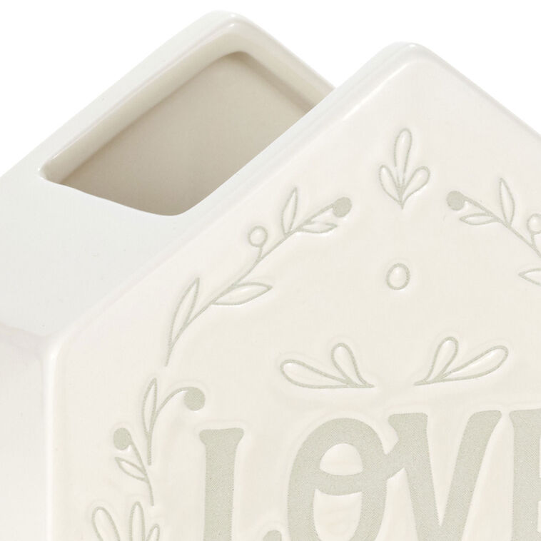 Hallmark Love Lives Here House-Shaped Vase