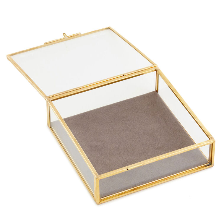 Hallmark Love Lives On Glass Memory Box 5x5