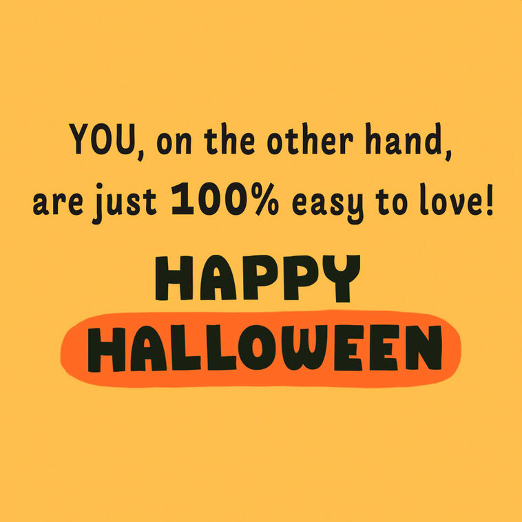 Hallmark Love Or Hate Candy Corn Halloween Card