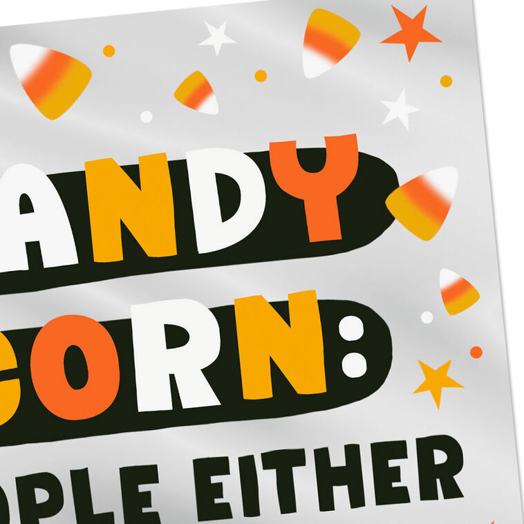 Hallmark Love Or Hate Candy Corn Halloween Card