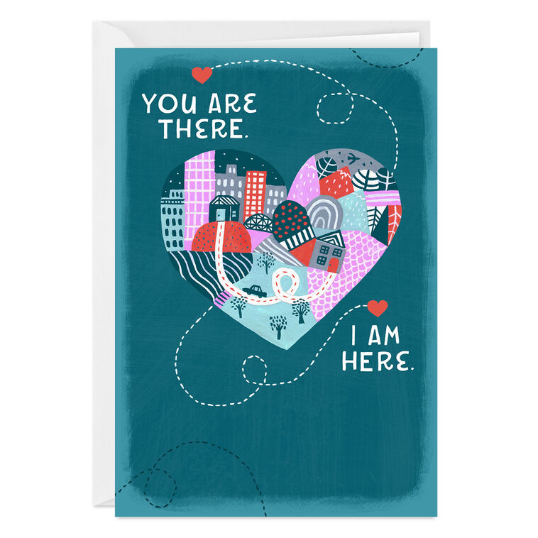 hallmark Love Over Distance Custom Card