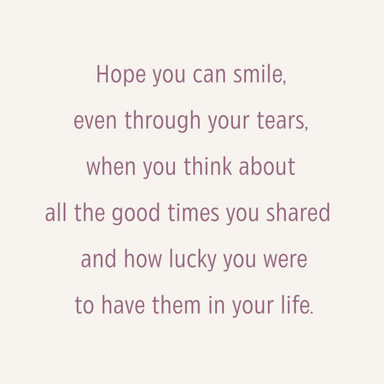Hallmark Love Shines Through Sorrow Sympathy Card