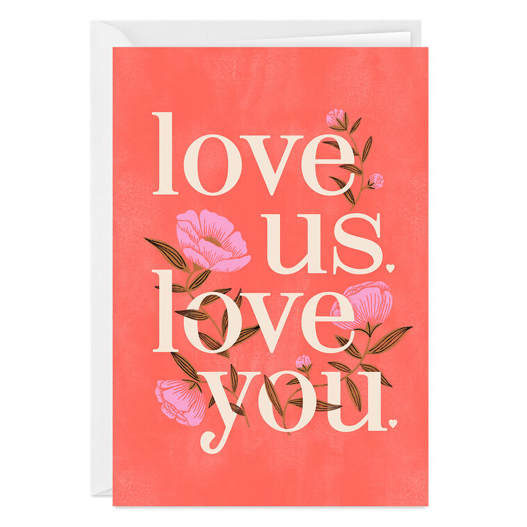 hallmark Love Us Love You Custom Love Card