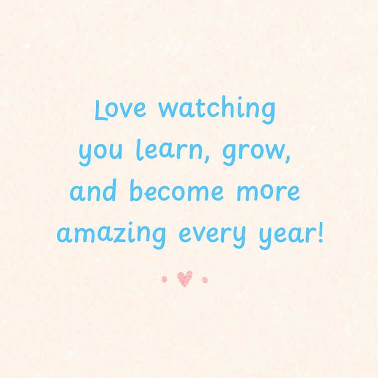 Hallmark Love Watching You Grow 3rd Birthday Card