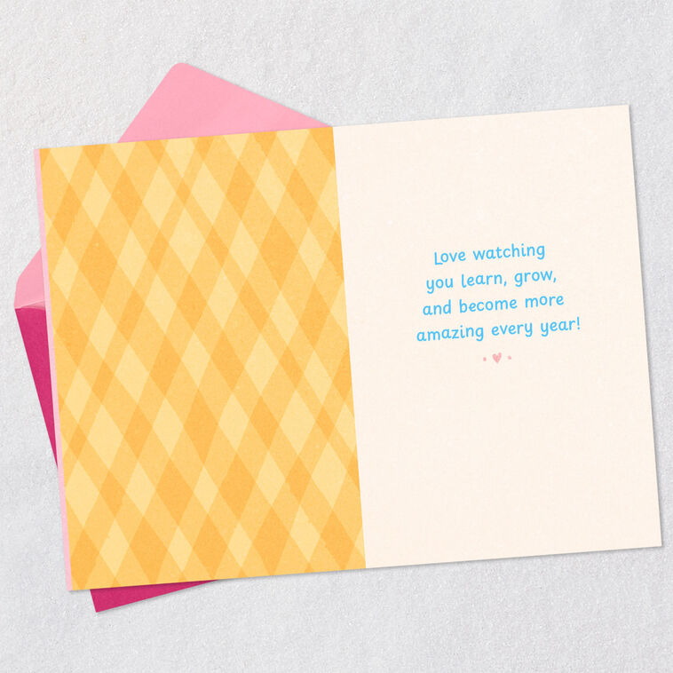 Hallmark Love Watching You Grow 3rd Birthday Card