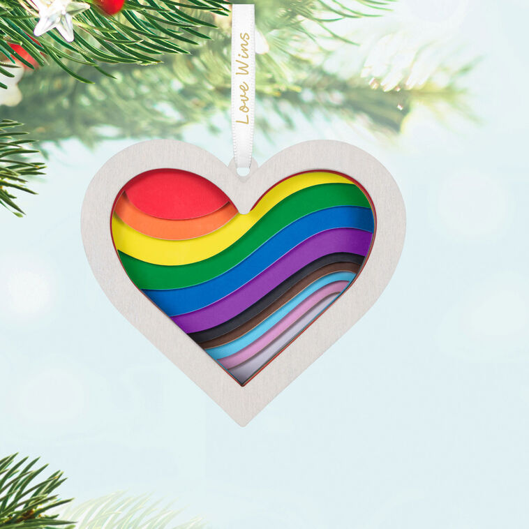 Hallmark Love Wins Papercraft Ornament