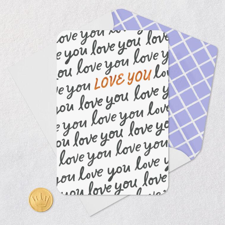 Hallmark Love You Blank Card