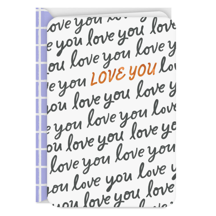 hallmark Love You Blank Card