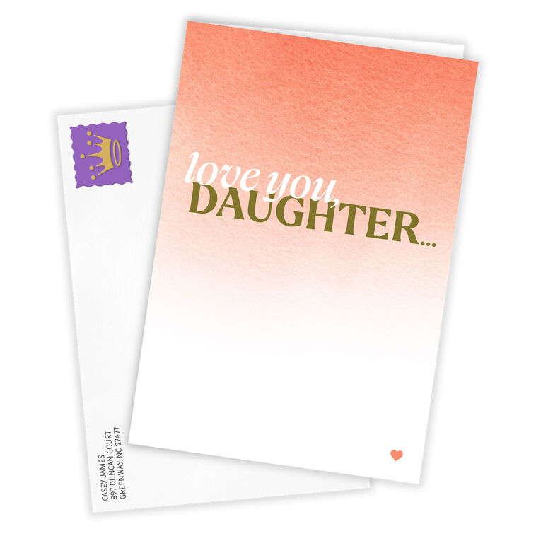 Hallmark Love You Custom Card For Daughter