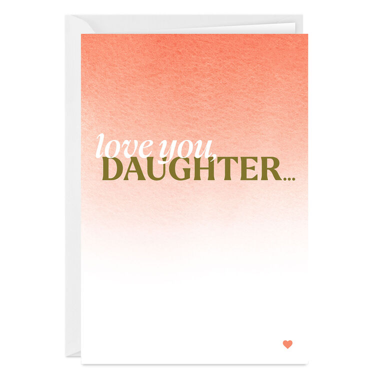 hallmark Love You Custom Card for Daughter