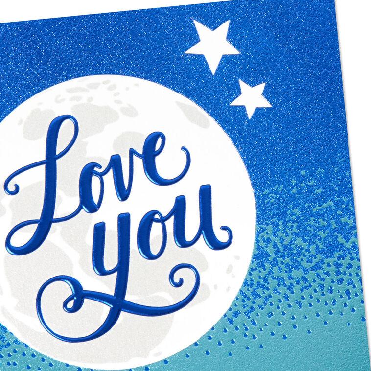 Hallmark Love You Moon And Stars Love Card