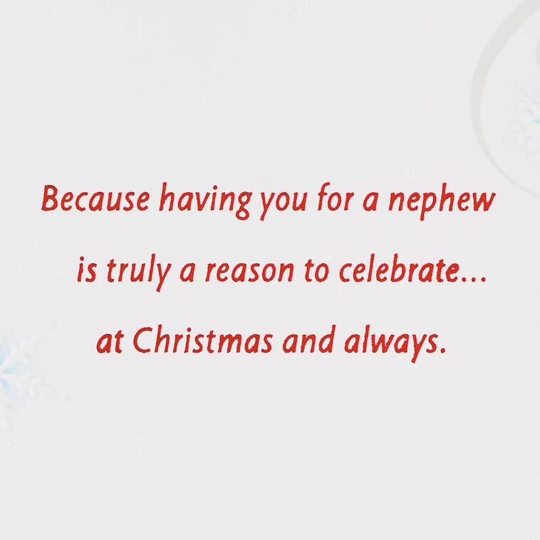 Hallmark Love You Nephew Christmas Card