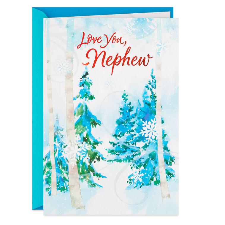 hallmark Love You Nephew Christmas Card