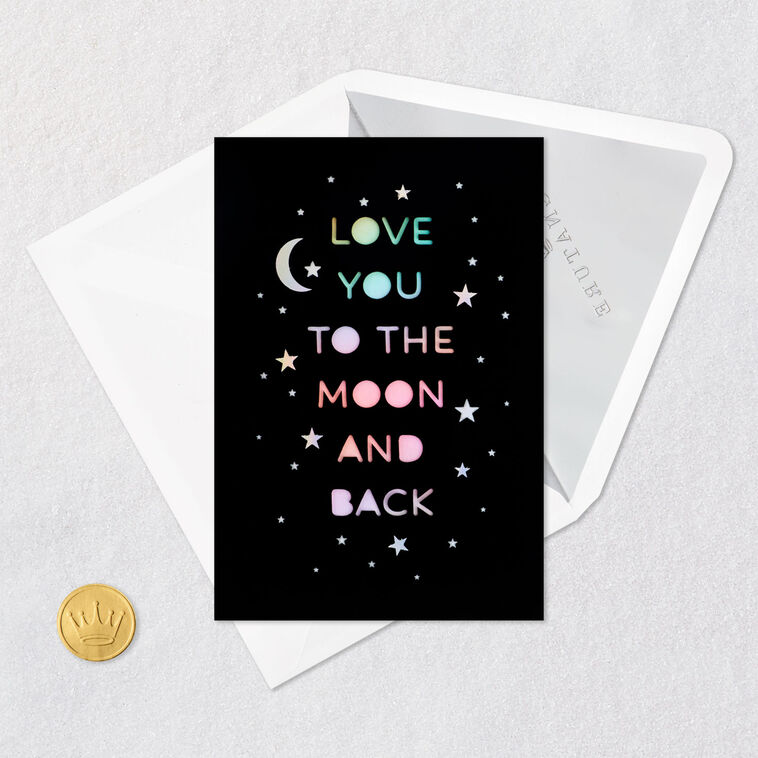 Hallmark Love You To The Moon And Back Blank Card