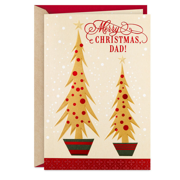hallmark Loved and Admired Christmas Card for Dad