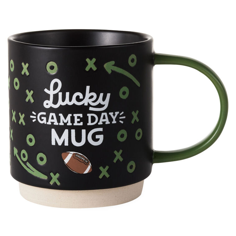 hallmark Lucky Game Day Football Mug 16 oz