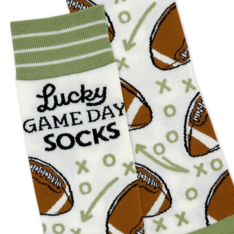 Hallmark Lucky Game Day Football Unisex Crew Socks