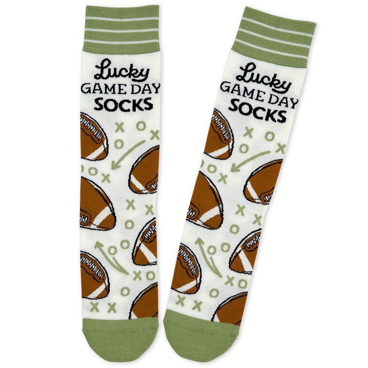 hallmark Lucky Game Day Football Unisex Crew Socks