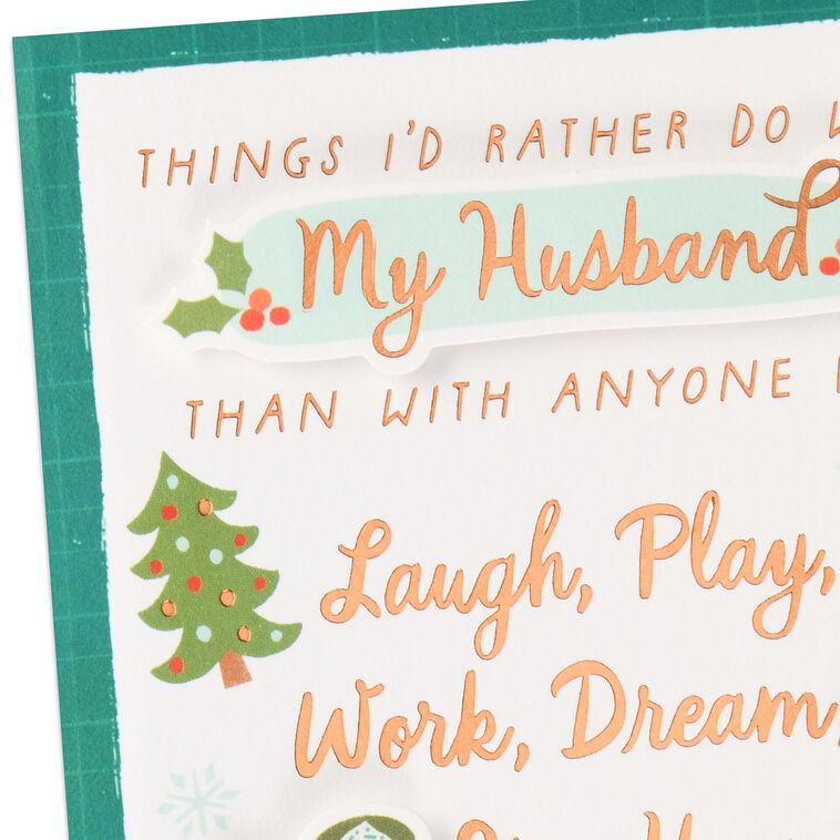 Hallmark Lucky In Love Christmas Card For Husband
