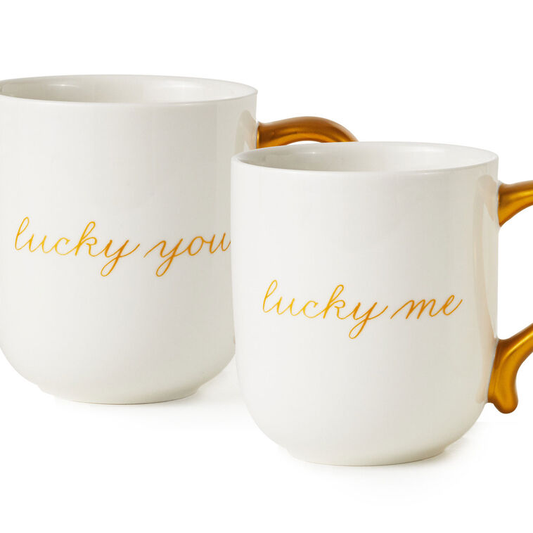 Hallmark Lucky Me And Lucky You Mugs Set Of 2