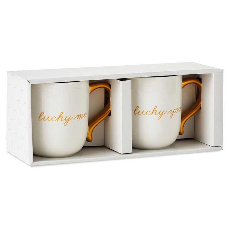 Hallmark Lucky Me And Lucky You Mugs Set Of 2