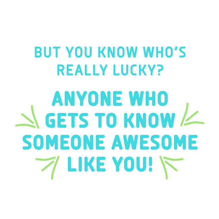 Hallmark Lucky To Know You 13th Birthday Card