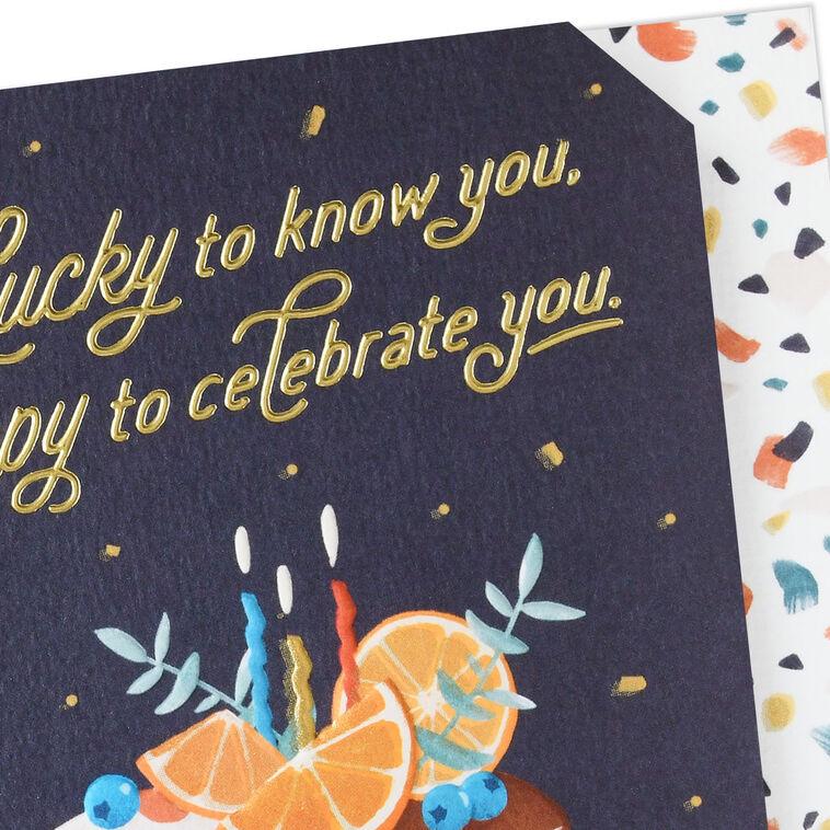 Hallmark Lucky To Know You Birthday Card