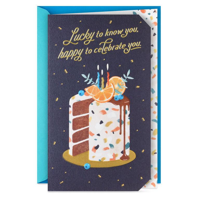hallmark Lucky to Know You Birthday Card