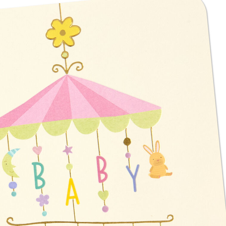 Hallmark Lucky You Lucky Her New Baby Girl Card