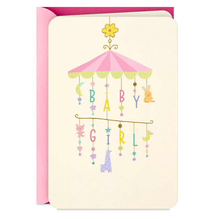 hallmark Lucky You Lucky Her New Baby Girl Card