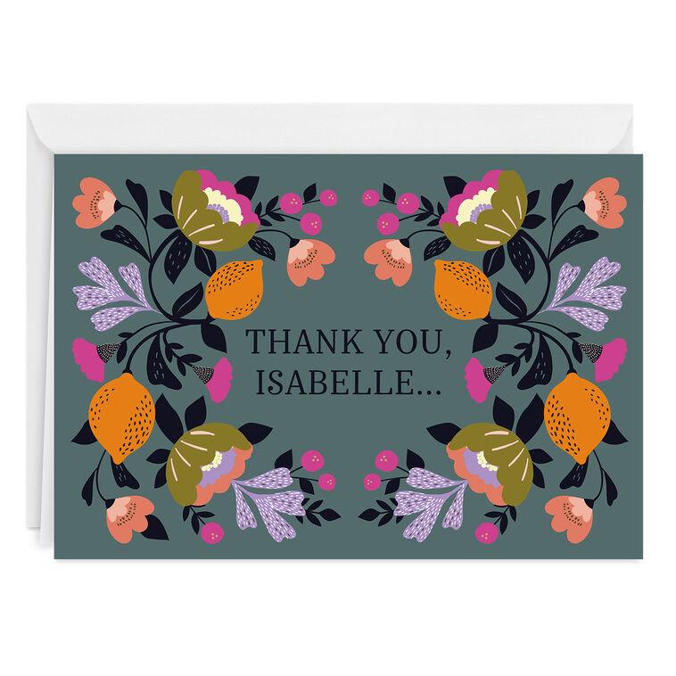 hallmark Lush Botanical Custom Card