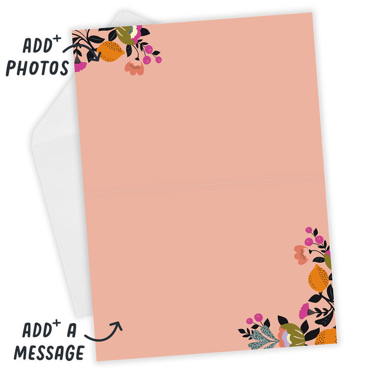 Hallmark Lush Botanical Heart Custom Card