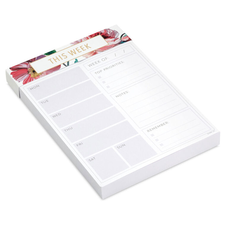 hallmark Lush Floral Prompted Note Pad