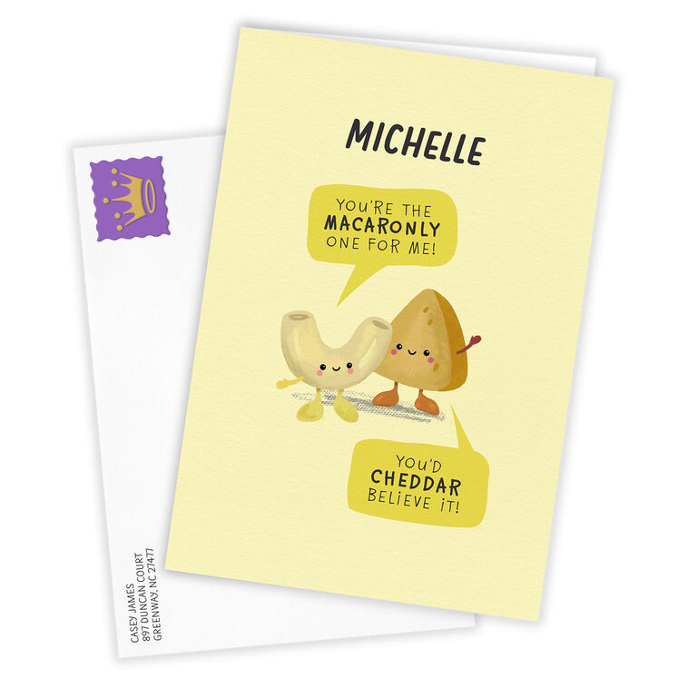 Hallmark Mac And Cheese Custom Romantic Love Card