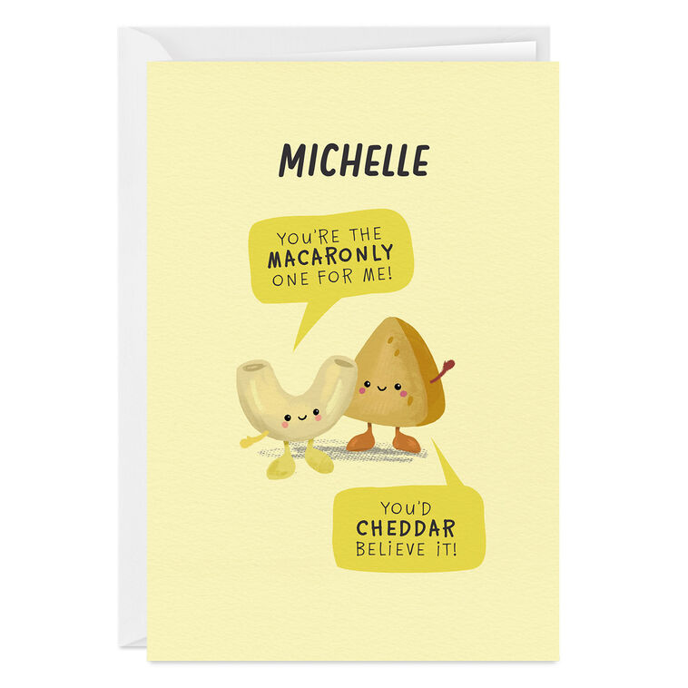 hallmark Mac and Cheese Custom Romantic Love Card