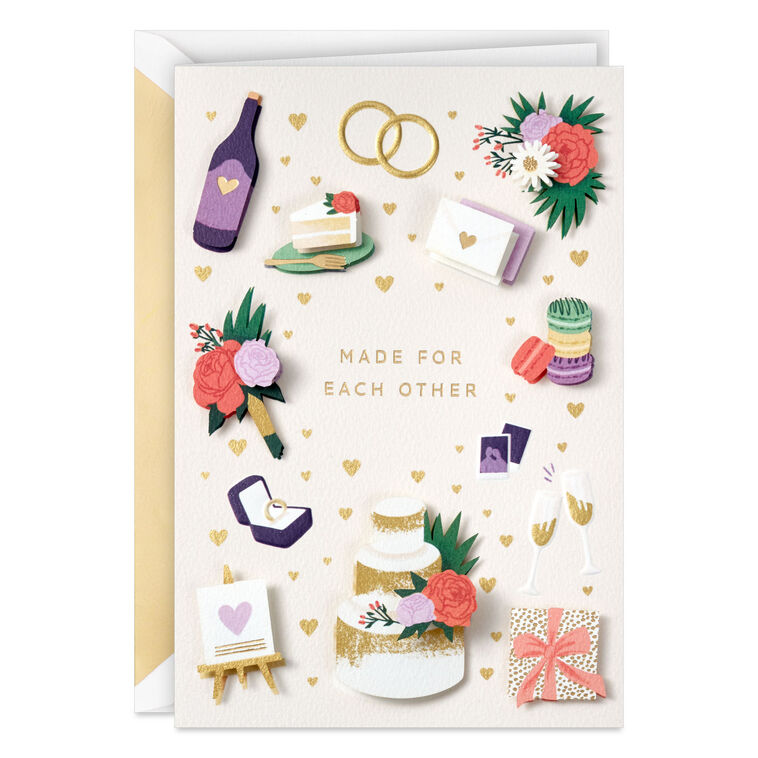 hallmark Made for Each Other Wedding Card