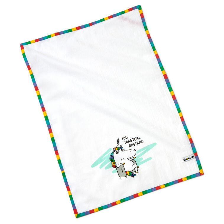 Hallmark Magical Bastard Funny Tea Towel 18x26